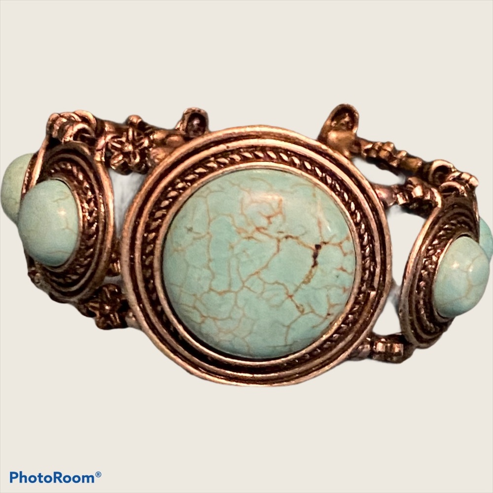 Women’s turquoise bracelet, BoHo style